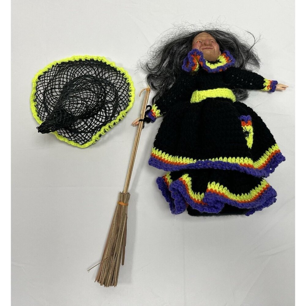 Handmade Halloween Granny Crochet Witch 🎃 - Picture 3 of 9